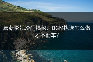 蘑菇影视冷门揭秘：BGM挑选怎么做才不翻车？