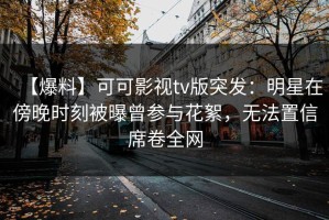 【爆料】可可影视tv版突发：明星在傍晚时刻被曝曾参与花絮，无法置信席卷全网